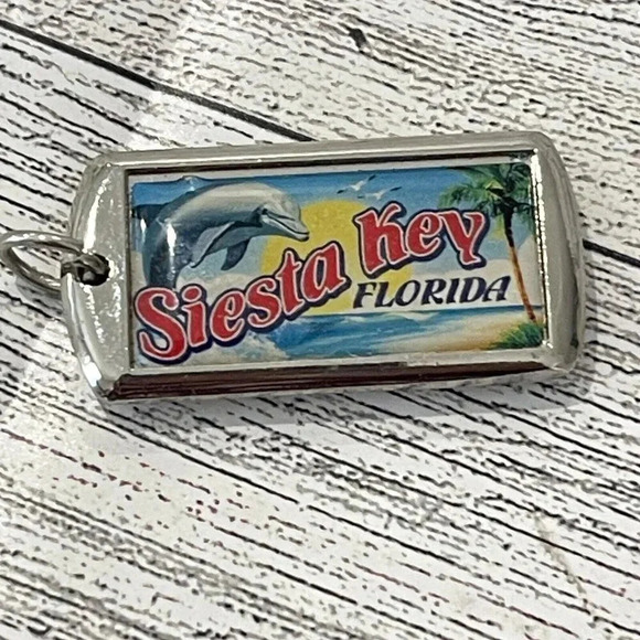 Siesta Key Florida “Miranda” License Plate Pendant/keychain - Picture 3 of 3